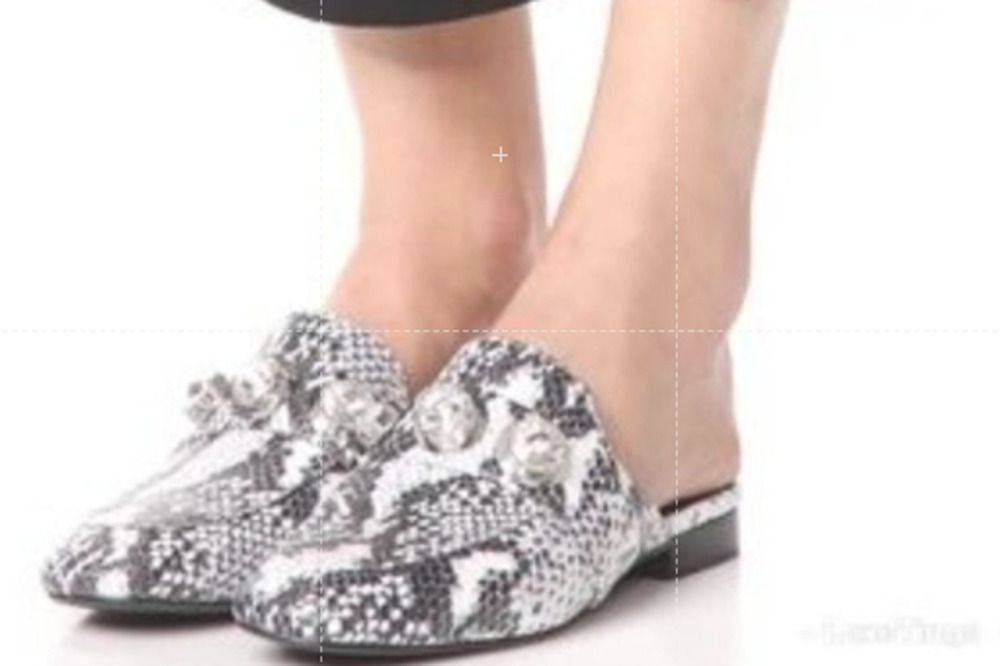 Senso Shoes Size 6 Rio II Slip On Mule Crystal Buckle Snake Print New